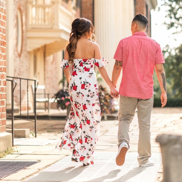 Floral off shoulder dress - Picture 3 of 3